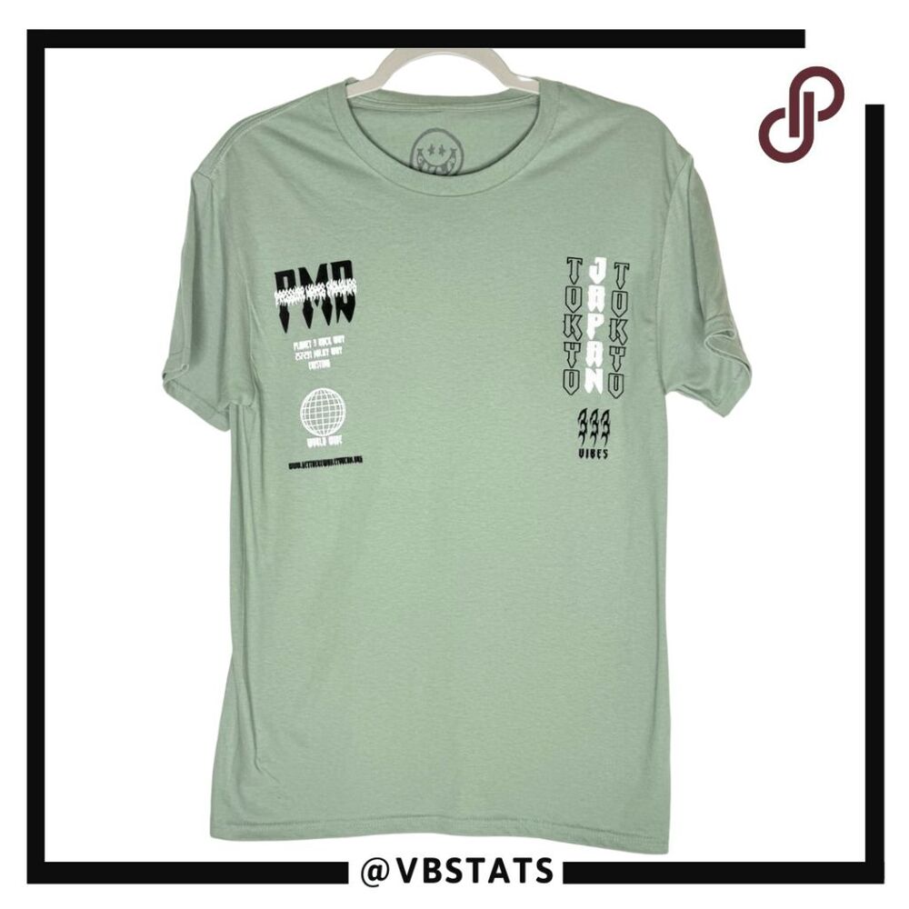 CVLA Men's No‎ Limit PMD Graphic Crew Neck Short Sleeve T-Shirt Sage Size Small